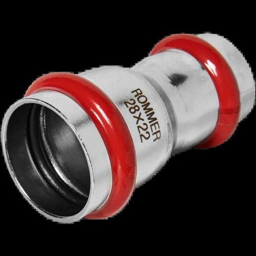 Муфта переходная 28х22 из нержавеющей стали ROMMER