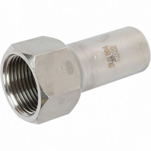 Вставка переходная НПр-ВР 22х3/4 из нержавеющей стали ROMMER