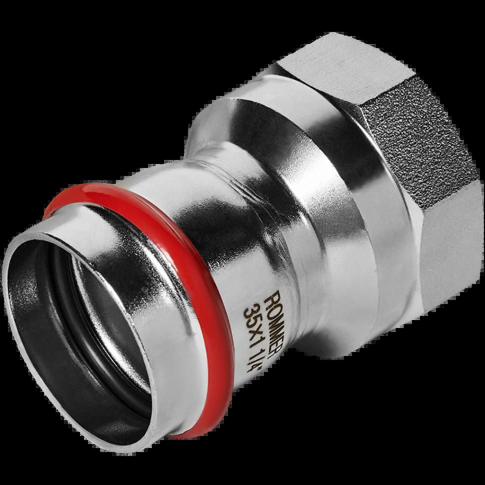 Переходник ВР 35х1 1/4 из нержавеющей стали ROMMER