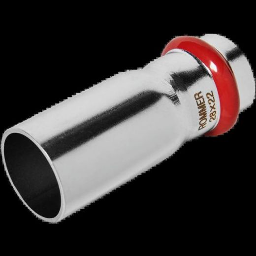 Муфта переходная НПр 28х22 из нержавеющей стали ROMMER