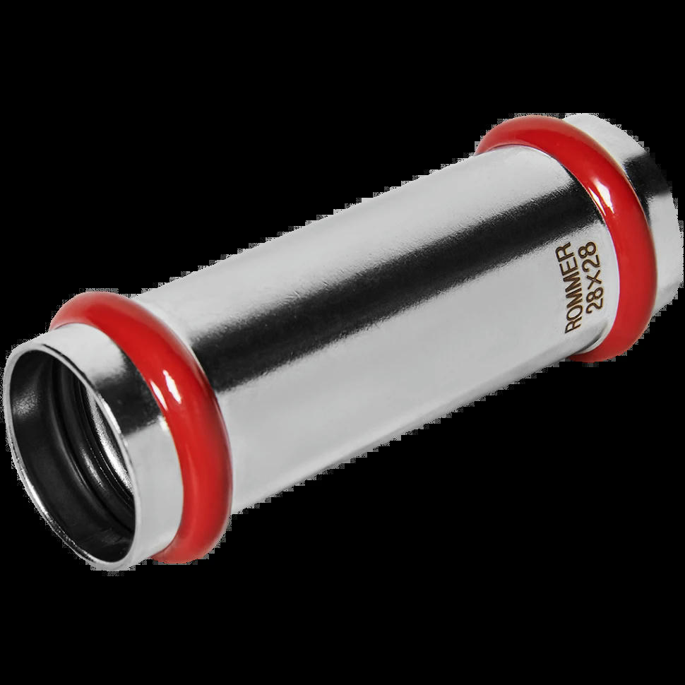 Муфта надвижная 28 из нержавеющей стали ROMMER