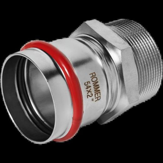 Переходник НР 54х2" из нержавеющей стали ROMMER