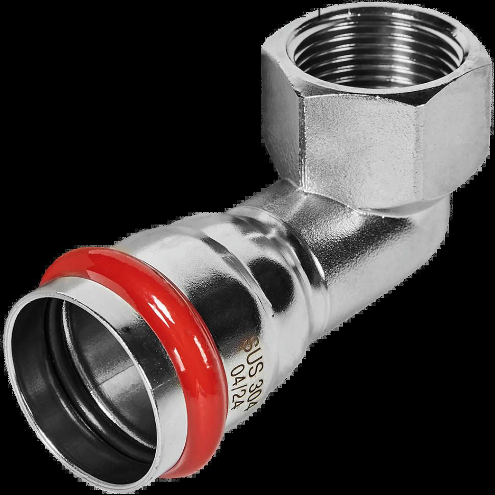 Угольник-переходник ВР 35х1" из нержавеющей стали ROMMER