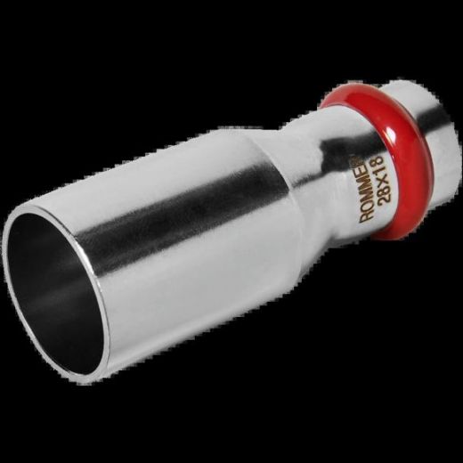 Муфта переходная НПр 28х18 из нержавеющей стали ROMMER