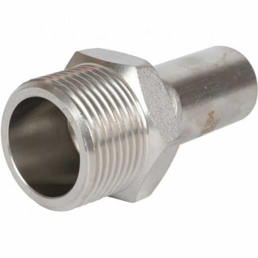 Вставка переходная НПр-НР 22х1" из нержавеющей стали ROMMER