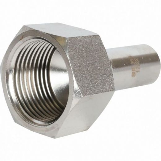 Вставка переходная НПр-ВР 18х1" из нержавеющей стали ROMMER