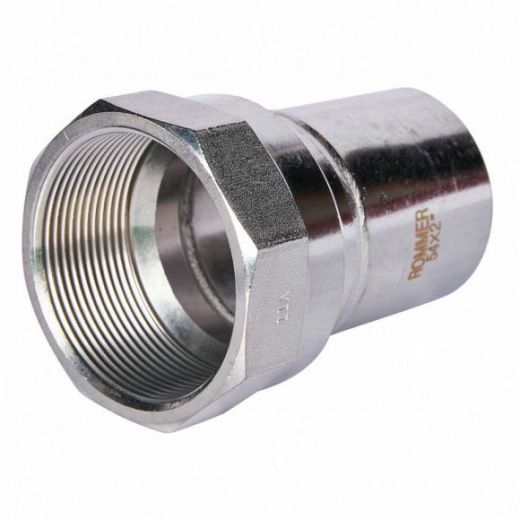 Вставка переходная НПр-ВР 54х2" из нержавеющей стали ROMMER