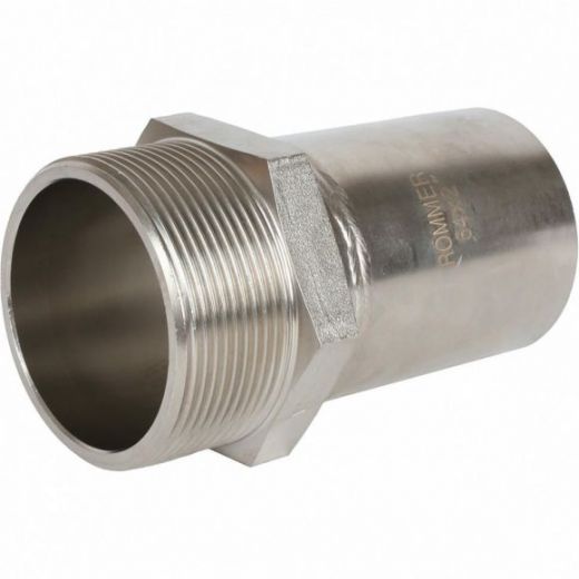 Вставка переходная НПр-НР 54х2" из нержавеющей стали ROMMER