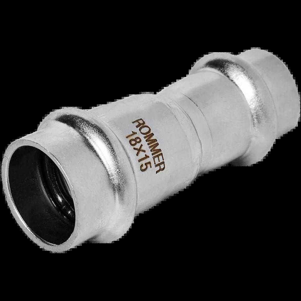 Муфта переходная 18х15 из нержавеющей стали ROMMER