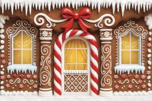 Фон стена "New year wall №17"