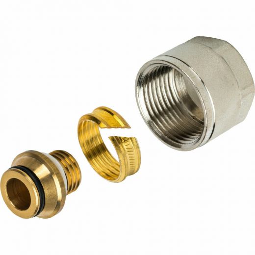 Фитинг компрессионный для труб PEх-AL-PEх 20х2,0х3/4" STOUT