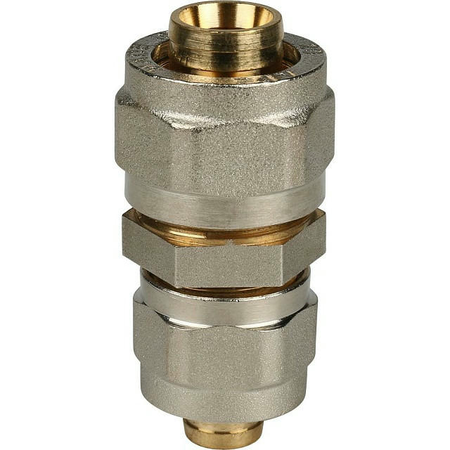 Муфта соединительная переходная 20х16 для металлопластиковых труб, винтовой STOUT