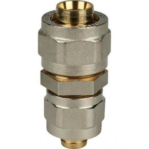 Муфта соединительная переходная 20х16 для металлопластиковых труб, винтовой STOUT