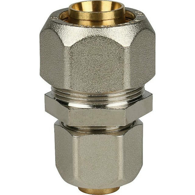 Муфта соединительная переходная 26х20 для металлопластиковых труб, винтовой STOUT