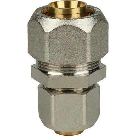 Муфта соединительная переходная 26х20 для металлопластиковых труб, винтовой STOUT