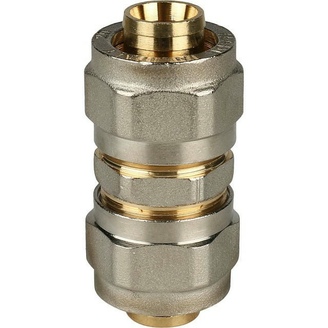 Муфта соединительная 20х20 для металлопластиковых труб, винтовой STOUT