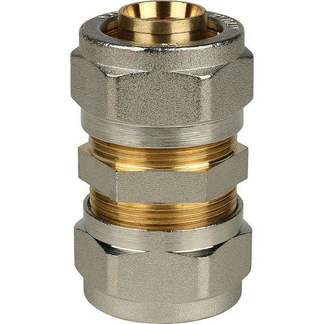 Муфта соединительная 26х26 для металлопластиковых труб, винтовой STOUT