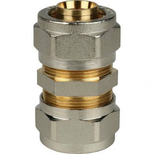 Муфта соединительная 26х26 для металлопластиковых труб, винтовой STOUT