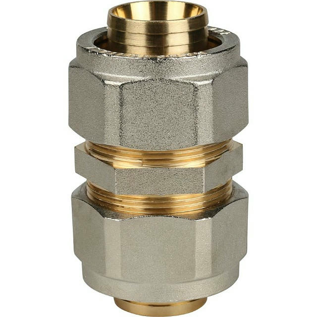 Муфта соединительная 32х32 для металлопластиковых труб, винтовой STOUT