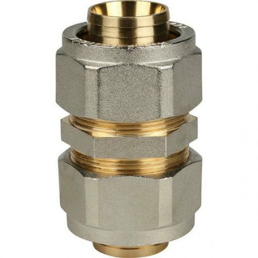 Муфта соединительная 32х32 для металлопластиковых труб, винтовой STOUT