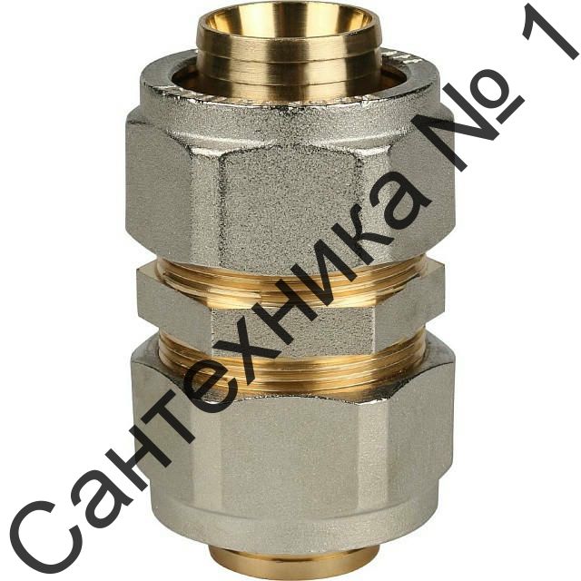 Муфта соединительная 32х32 для металлопластиковых труб, винтовой STOUT