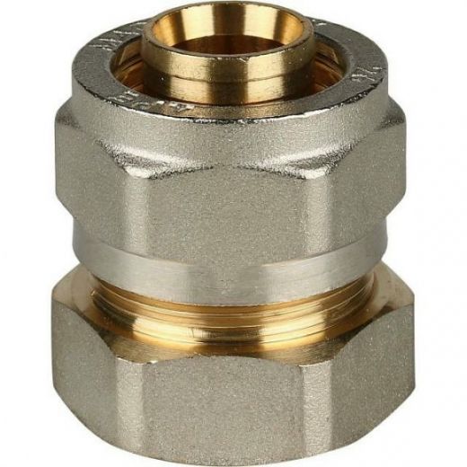 Переходник с внутренней резьбой 26х1 для металлопластиковых труб, винтовой STOUT