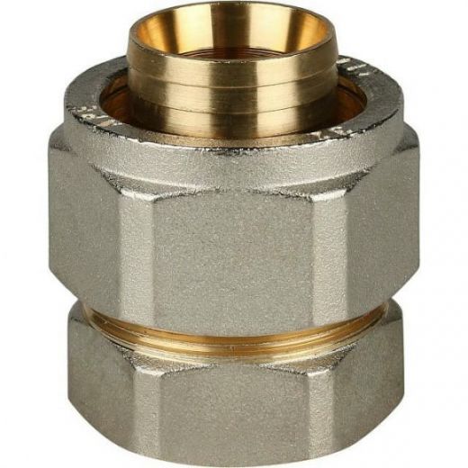 Переходник с внутренней резьбой 32х1 для металлопластиковых труб, винтовой STOUT