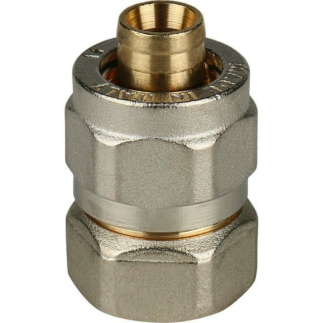 Переходник с внутренней резьбой 16х1/2 для металлопластиковых труб, винтовой STOUT