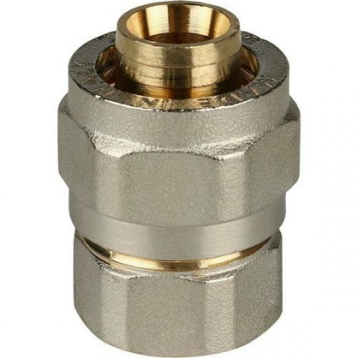 Переходник с внутренней резьбой 20х1/2 для металлопластиковых труб, винтовой STOUT