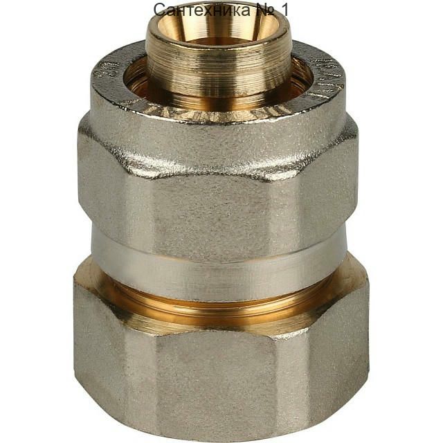 Переходник с внутренней резьбой 20х3/4 для металлопластиковых труб, винтовой STOUT