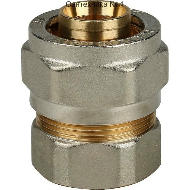 Переходник с внутренней резьбой 26х3/4 для металлопластиковых труб, винтовой STOUT