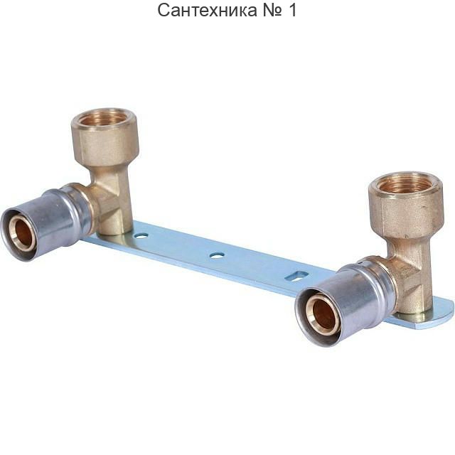 Комплект настенный для смесителя 20х1/2 для металлопластиковых труб, прессовой STOUT