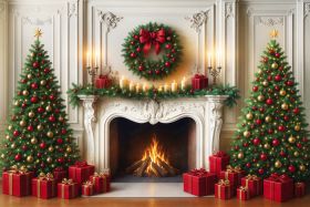 Фон стена "New year wall №25"