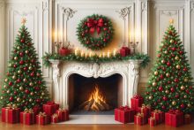 Фон стена "New year wall №25"