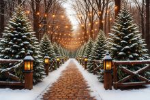 Фон стена "New year wall №28"