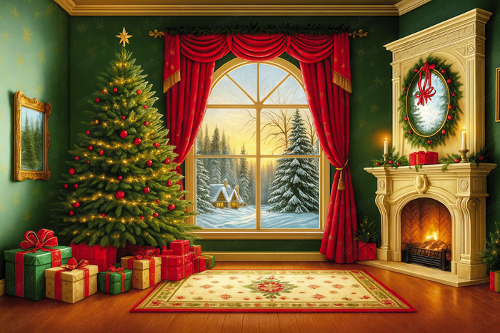 Фон стена "New year wall №29"