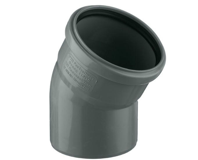 Отвод канализационный 110 х 45 Политэк