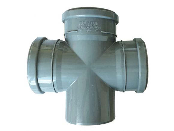 Крестовина канализационная одноплоскостная 110х110х110/90 Политэк