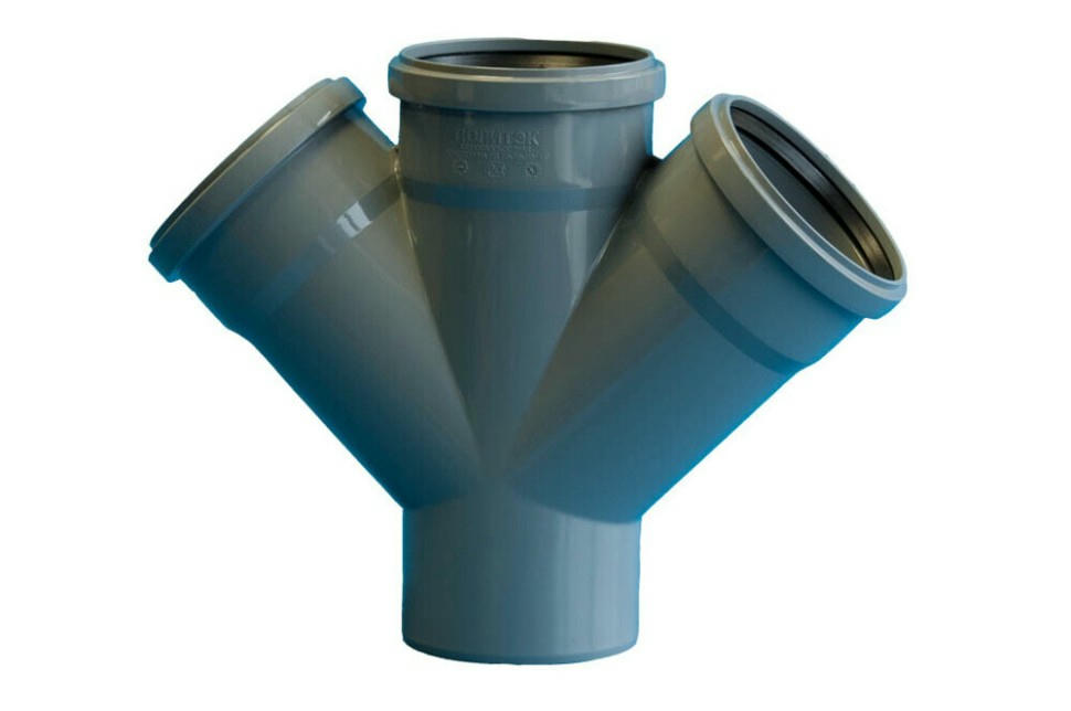 Крестовина канализационная одноплоскостная 110х110х110/45 Политэк