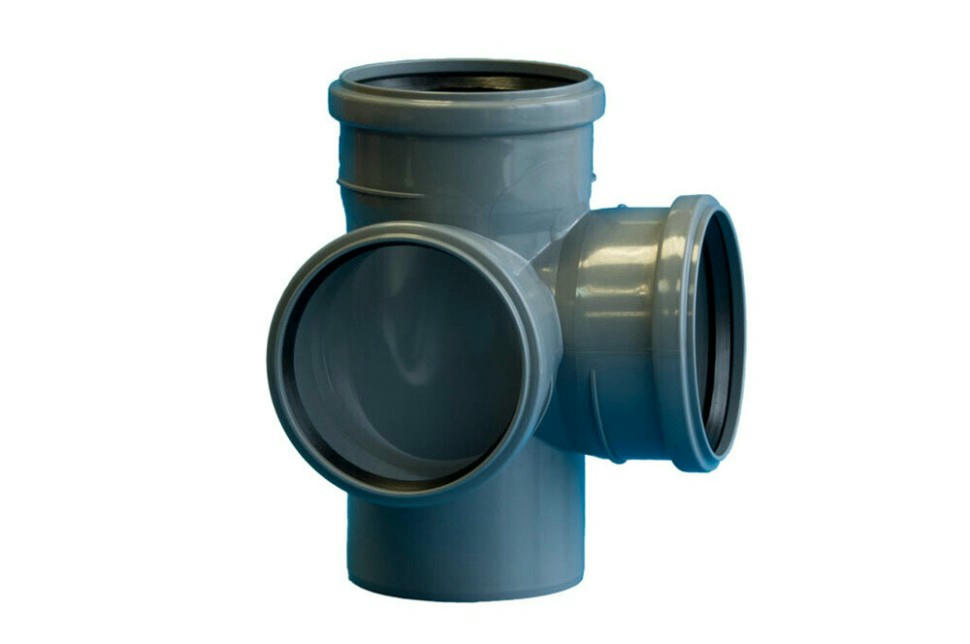 Крестовина канализационная двухплоскостная 110х110х110/90 Политэк