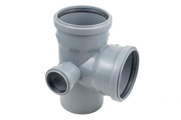 Крестовина канализационная двухплоскостная 110х110х50/90, левая Политэк