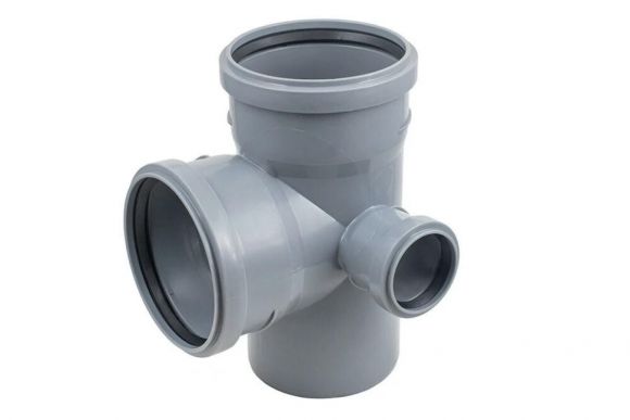 Крестовина канализационная двухплоскостная 110х110х50/90, правая Политэк