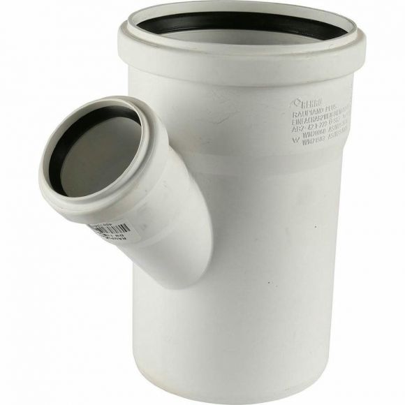 Тройник канализационный RAUPIANO 110/50х45° REHAU