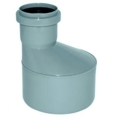 Переходник канализационный эксцентрический 110/50, длинный Политэк
