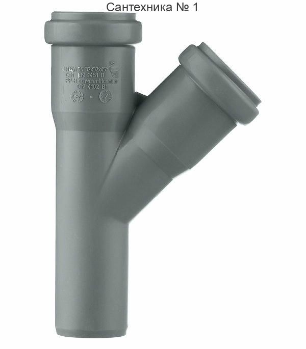 Тройник канализационный HTEA 32/32 на 45° Ostendorf