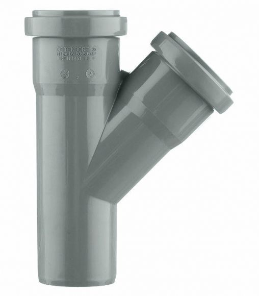 Тройник канализационный HTEA 50/50 на 45° Ostendorf