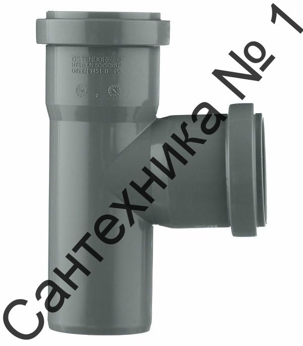 Тройник канализационный HTEA 50/50 на 90° Ostendorf