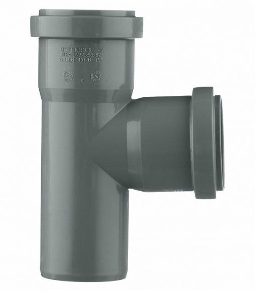 Тройник канализационный HTEA 50/50 на 90° Ostendorf