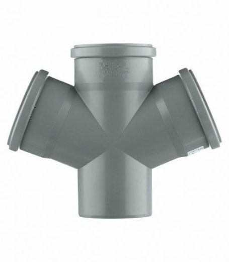 Крестовина канализационная HTDA 110/110/110 на 67° одноплоскостная Ostendorf
