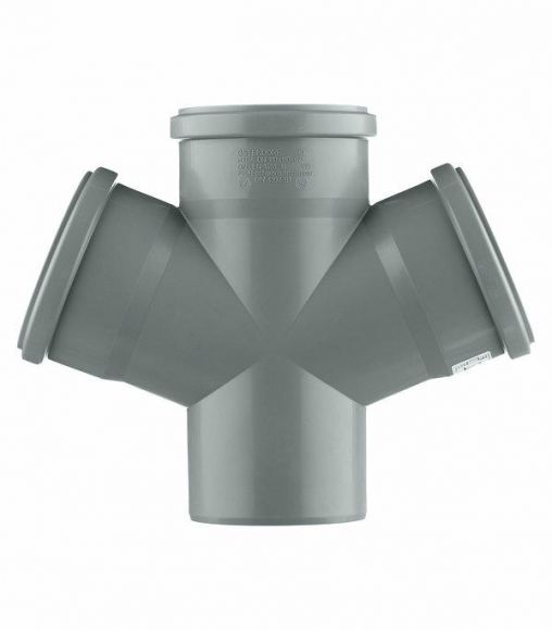 Крестовина канализационная HTDA 110/110/110 на 67° одноплоскостная Ostendorf